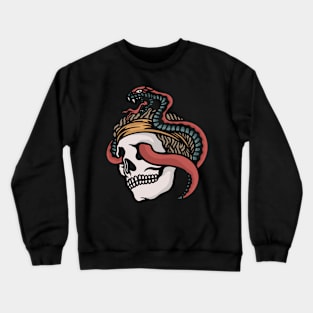 Snake and skull Crewneck Sweatshirt